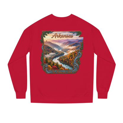 Arkansas Scenic Sweatshirt — The Natural State Autumn River Crew