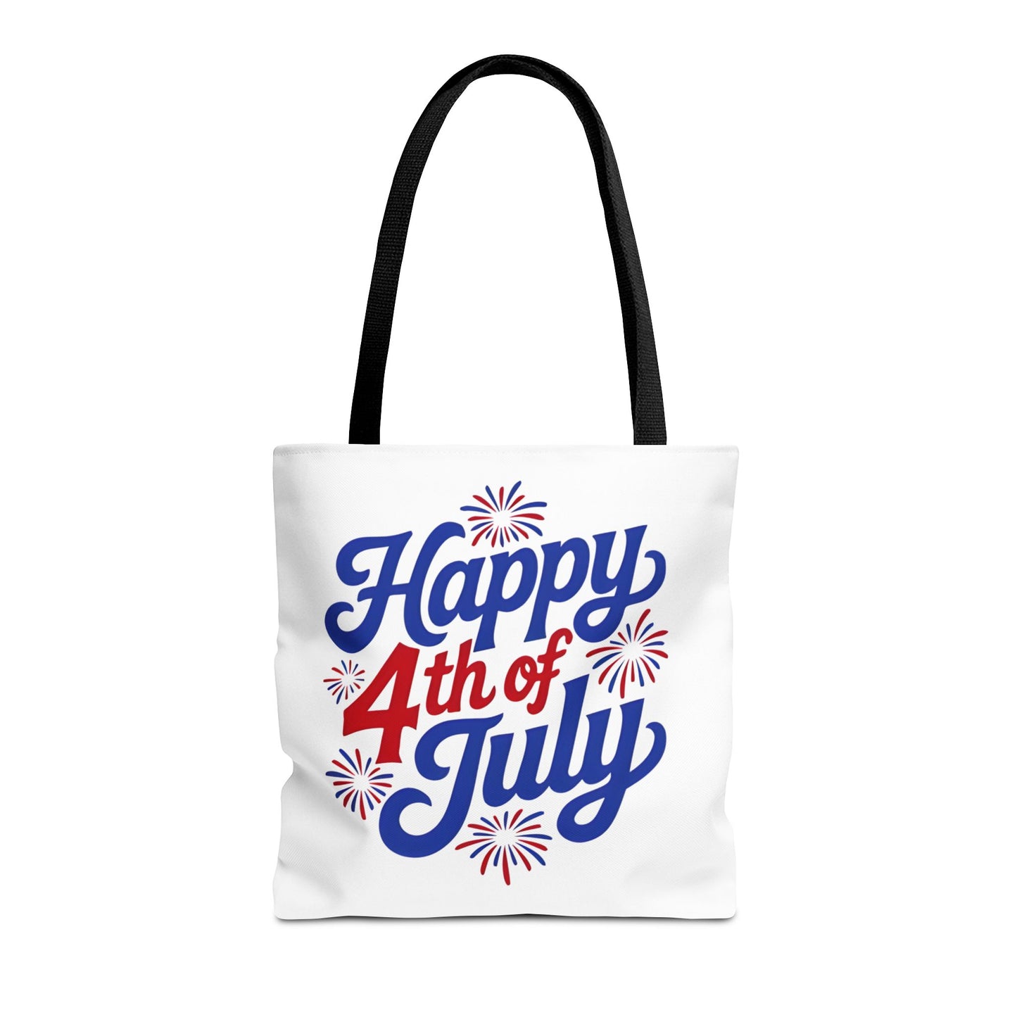 Happy 4th of July Tote Bag — Patriotic Fireworks Market Tote