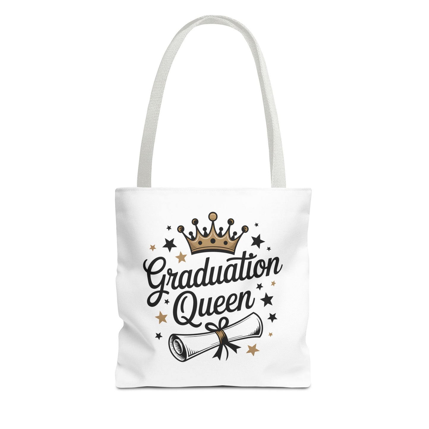 Graduation Queen Tote Bag – Crown & Diploma Commencement Gift