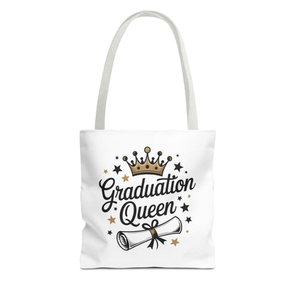 Graduation Queen Tote Bag – Crown & Diploma Commencement Gift