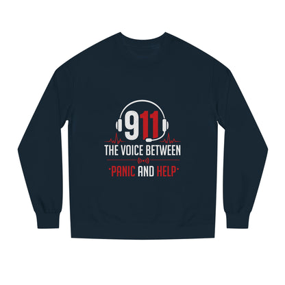 911 Dispatcher Crewneck Sweatshirt — “The Voice Between Panic and Help”