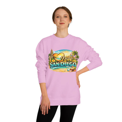 San Diego Sweatshirt — "I Love San Diego" Beach Graphic Crewneck