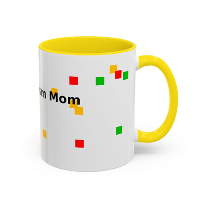 Autism Proud Mom Accent Coffee Mug – 11/15oz Color Accent