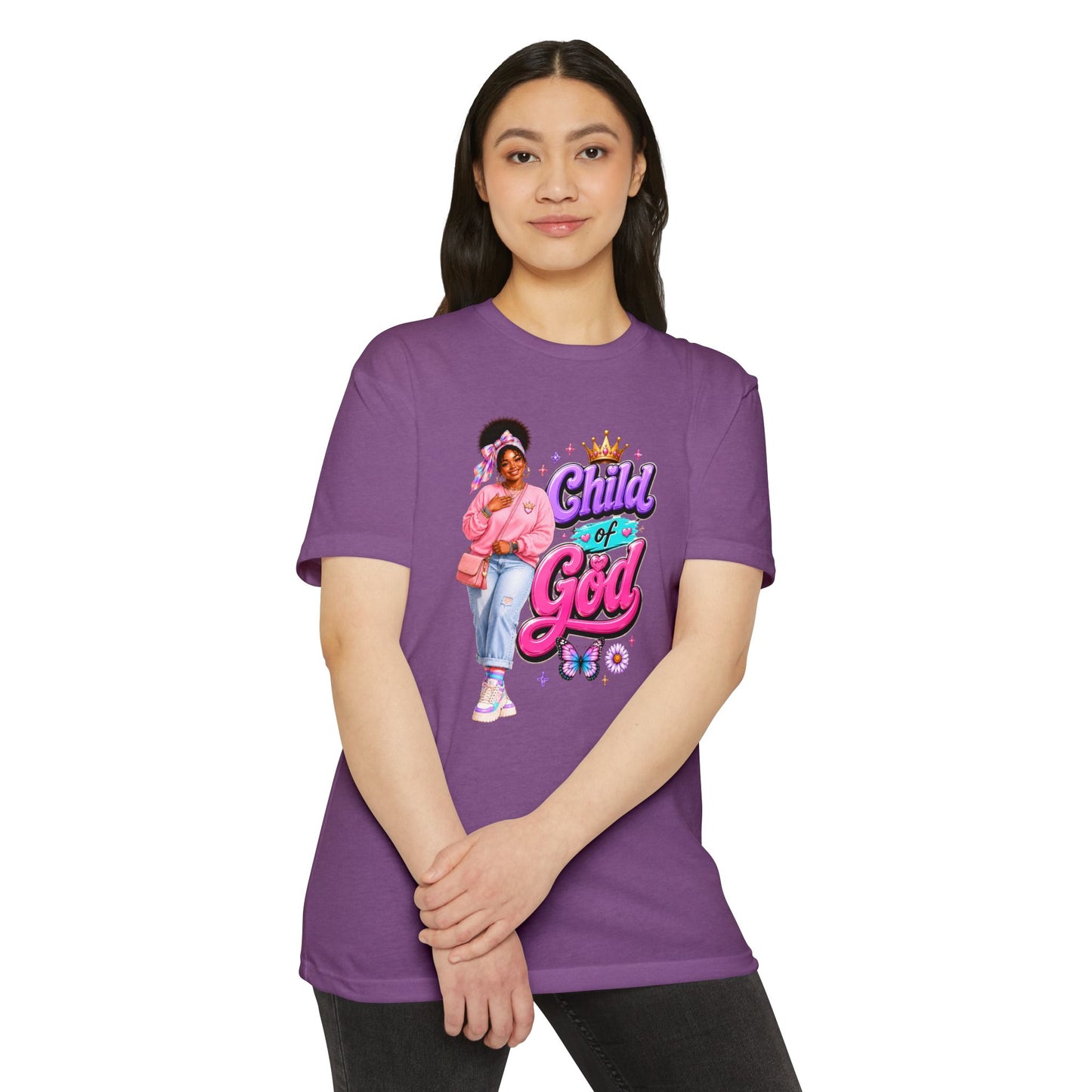 Child of God T-Shirt — Cute Pink Faith Graphic Tee for Girls