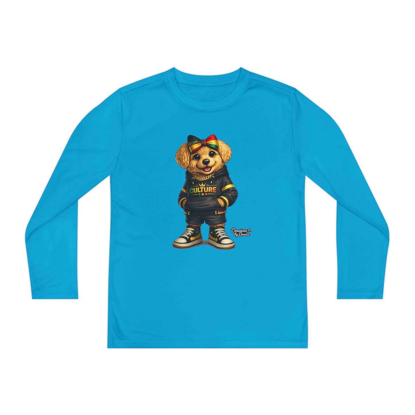 Kids Teddy Bear Graphic Long Sleeve Tee — 'Future' Hoodie Design