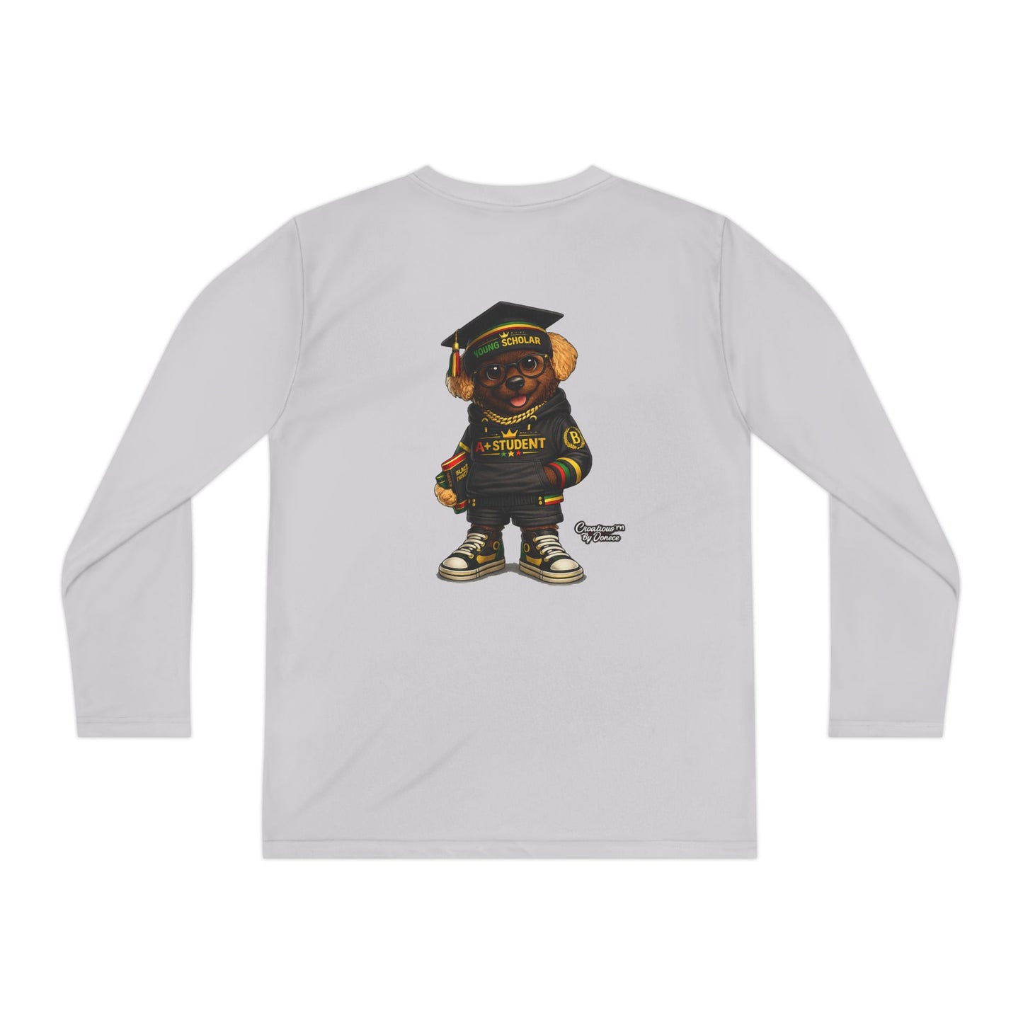 Youth Long Sleeve Tee — Graduation Bear Design