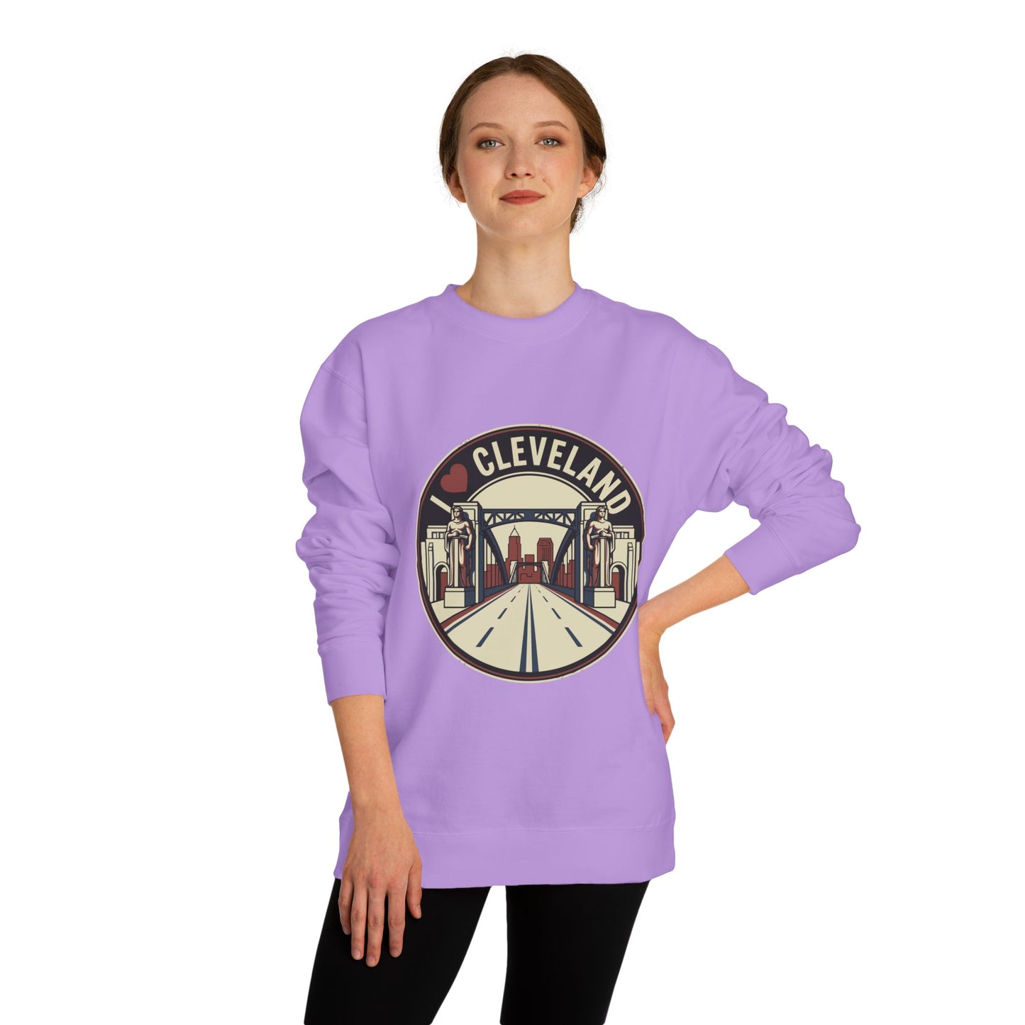 Cleveland Skyline Sweatshirt — I  Cleveland Retro City Crewneck