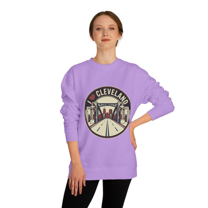 Cleveland Skyline Sweatshirt — I  Cleveland Retro City Crewneck