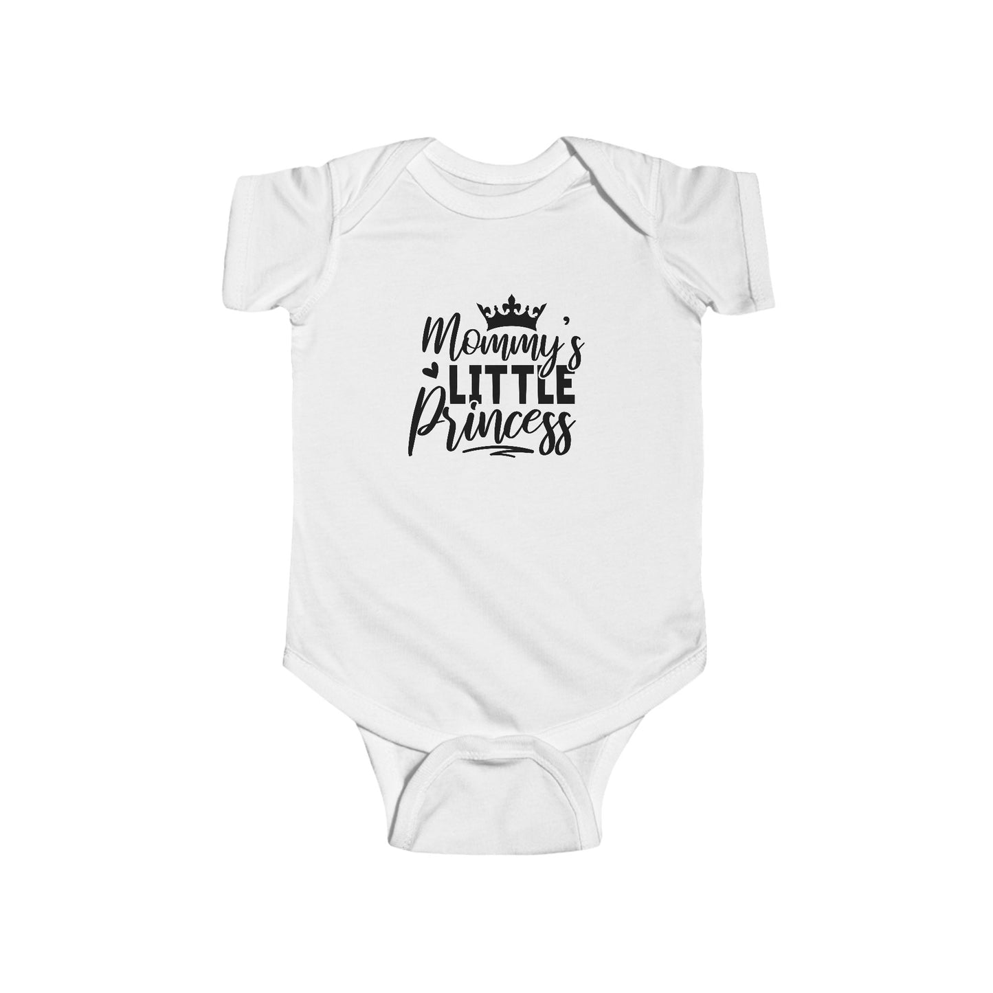 Baby Bodysuit "Mommy's Little Princess" - Cute Infant Onesie with Crown Design