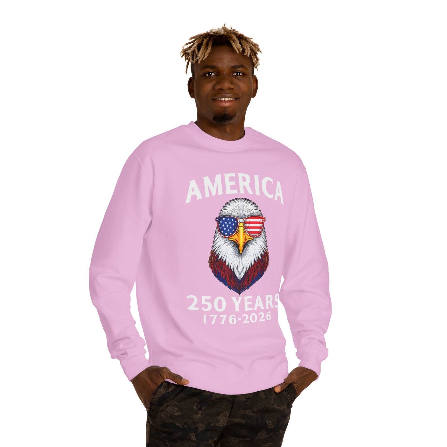 America 250 Years Sweatshirt — 1776–2026 Patriotic Eagle Crewneck
