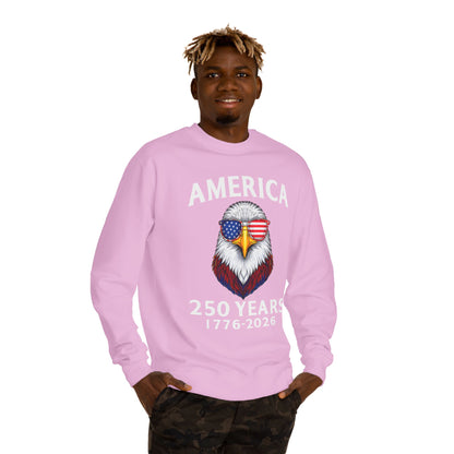 America 250 Years Sweatshirt — 1776–2026 Patriotic Eagle Crewneck