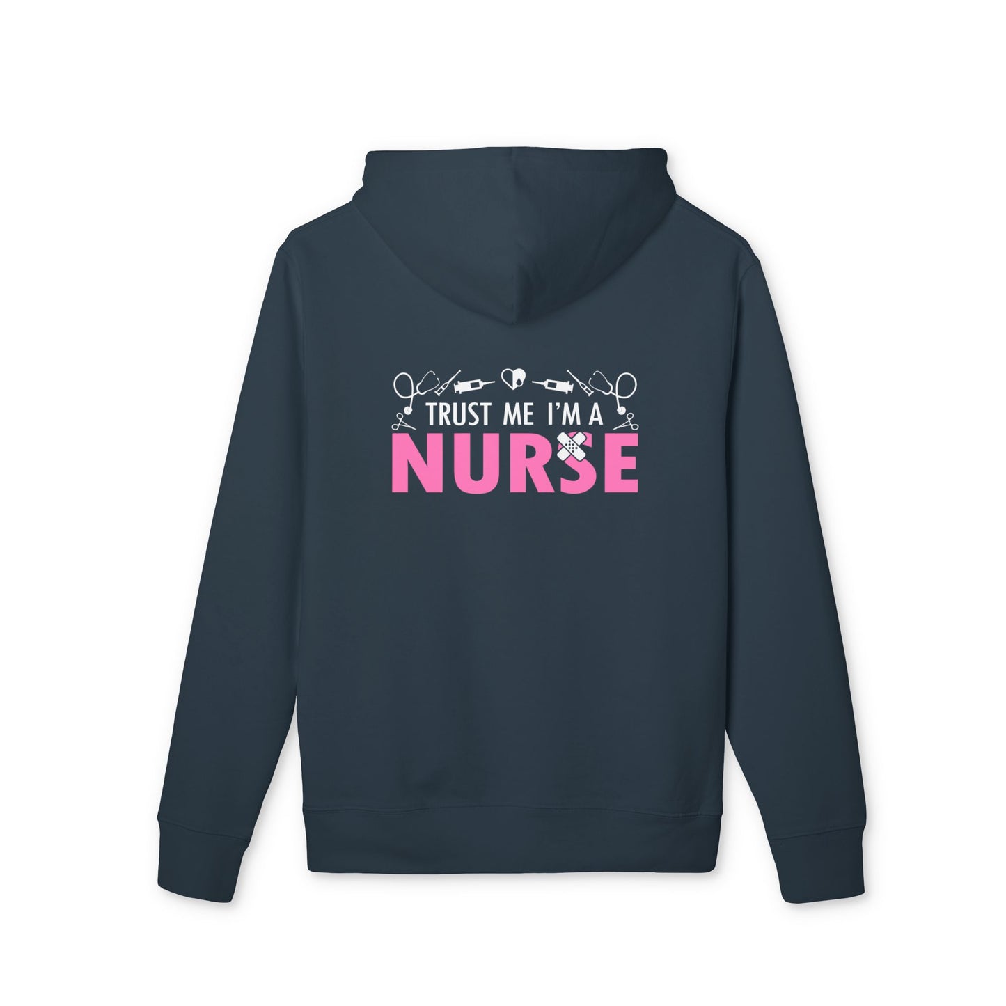 Nurse Pink Logo Hoodie — Cozy Medical Sweatshirt for Nurses