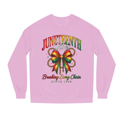 Juneteenth Crewneck Sweatshirt — "Breaking Every Chain" Celebration Pullover