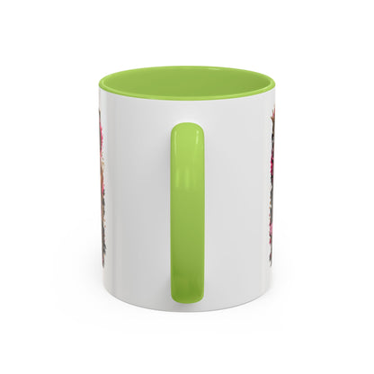 Accent Coffee Mug - "Nails Speak Louder Than Words" Pink Nail Tech Coffee Mug