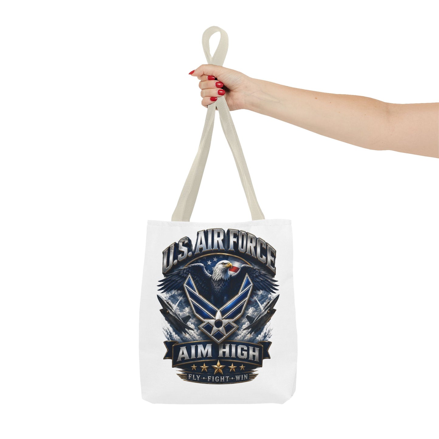 U.S. Air Force Aim High Tote Bag — Patriotic Eagle Military Tote