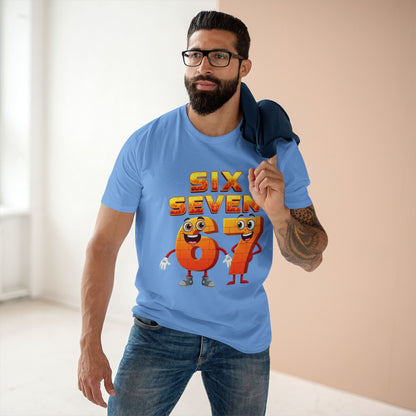 Six Seven 67 Cartoon Tee – Funny Number Graphic T-Shirt