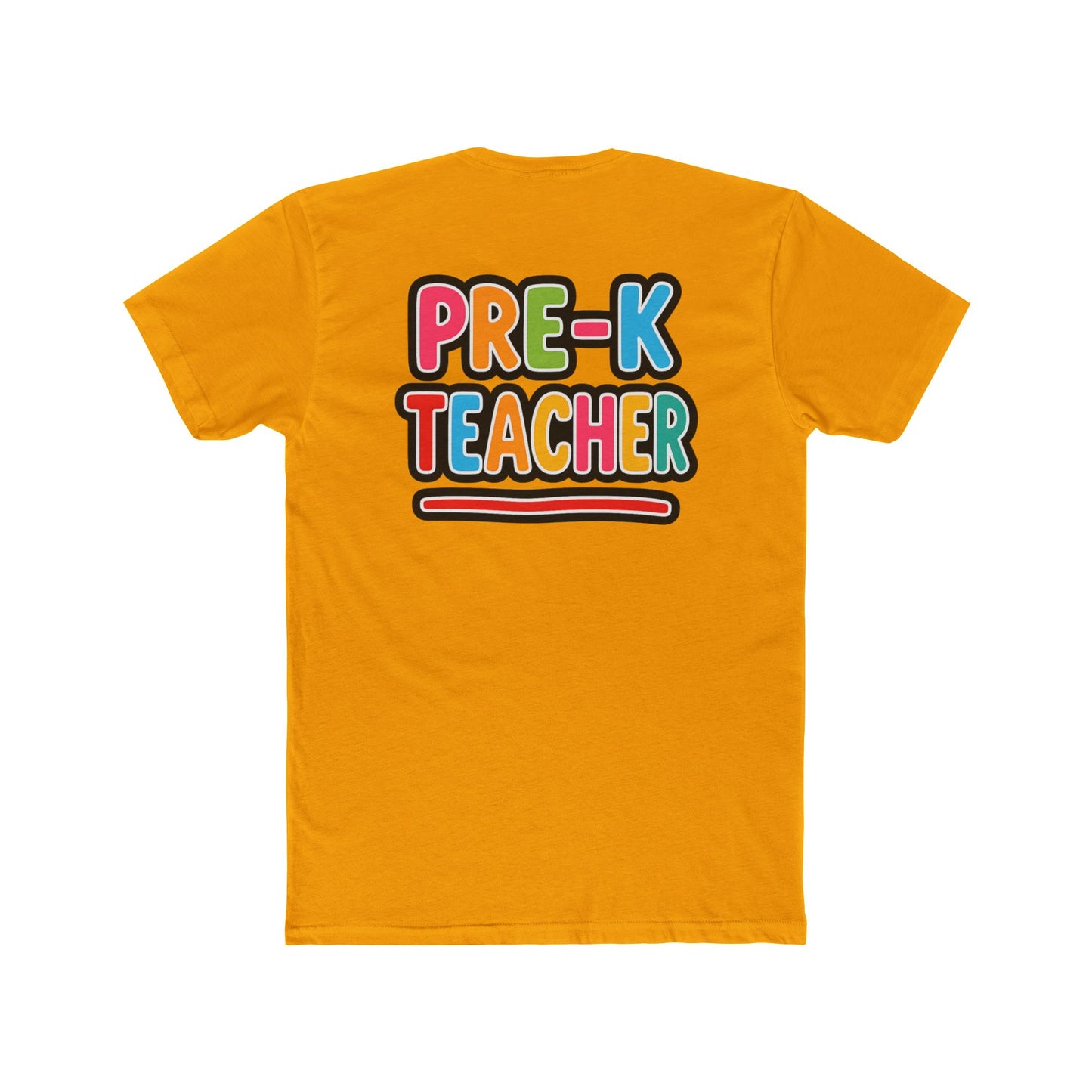 Pre-K Teacher T-Shirt — Colorful Retro Kids Classroom Tee