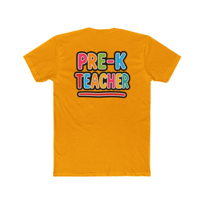 Pre-K Teacher T-Shirt — Colorful Retro Kids Classroom Tee