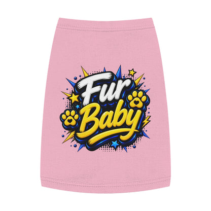 Pet Tank - "Fur Baby" Cute Paw Print Graphic Dog Tank Top