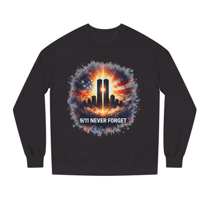 9/11 Never Forget Sweatshirt — World Trade Center Tribute Crewneck