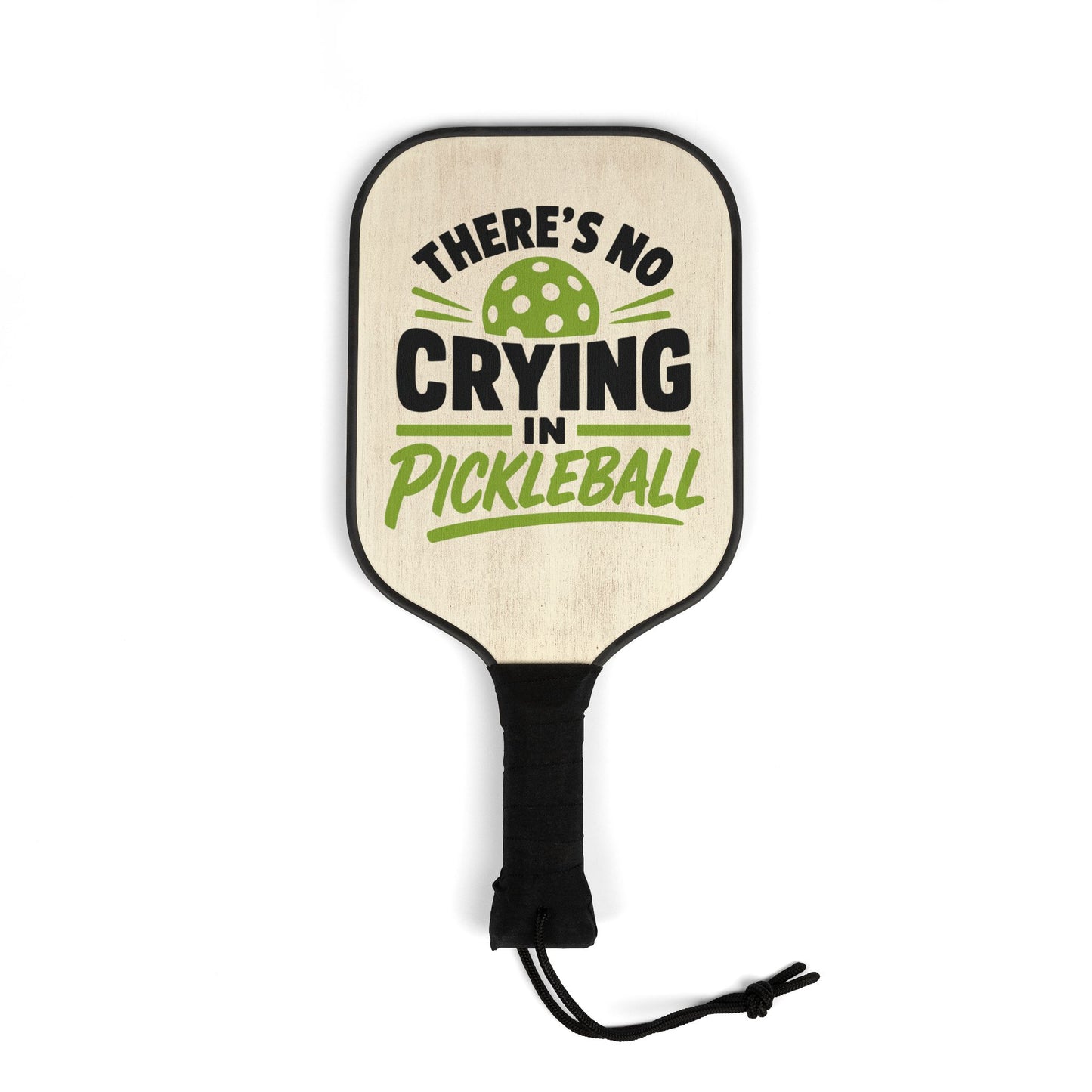 Pickleball Paddle Set – “There’s No Crying in Pickleball” Graphic Kit (2 Paddles + Balls)