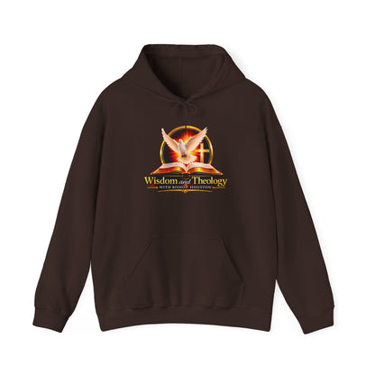 Wisdom and Theology Hoodie – Dove & Book Christian Faith Sweatshirt