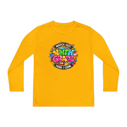Ninth Grade Crewneck Long Sleeve — "Watch Out Ninth Grade Here I Come" Back-to-School Tee
