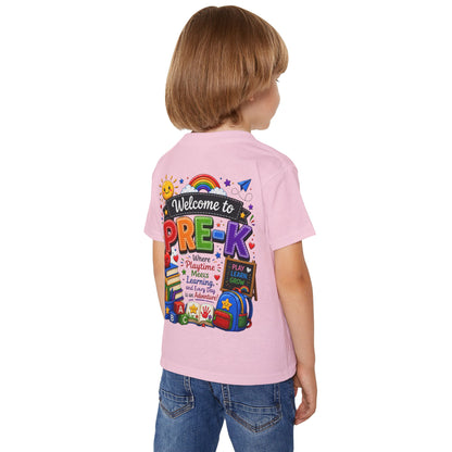 Welcome to Pre-K Toddler T-Shirt – Colorful Back-to-School Preschool Tee