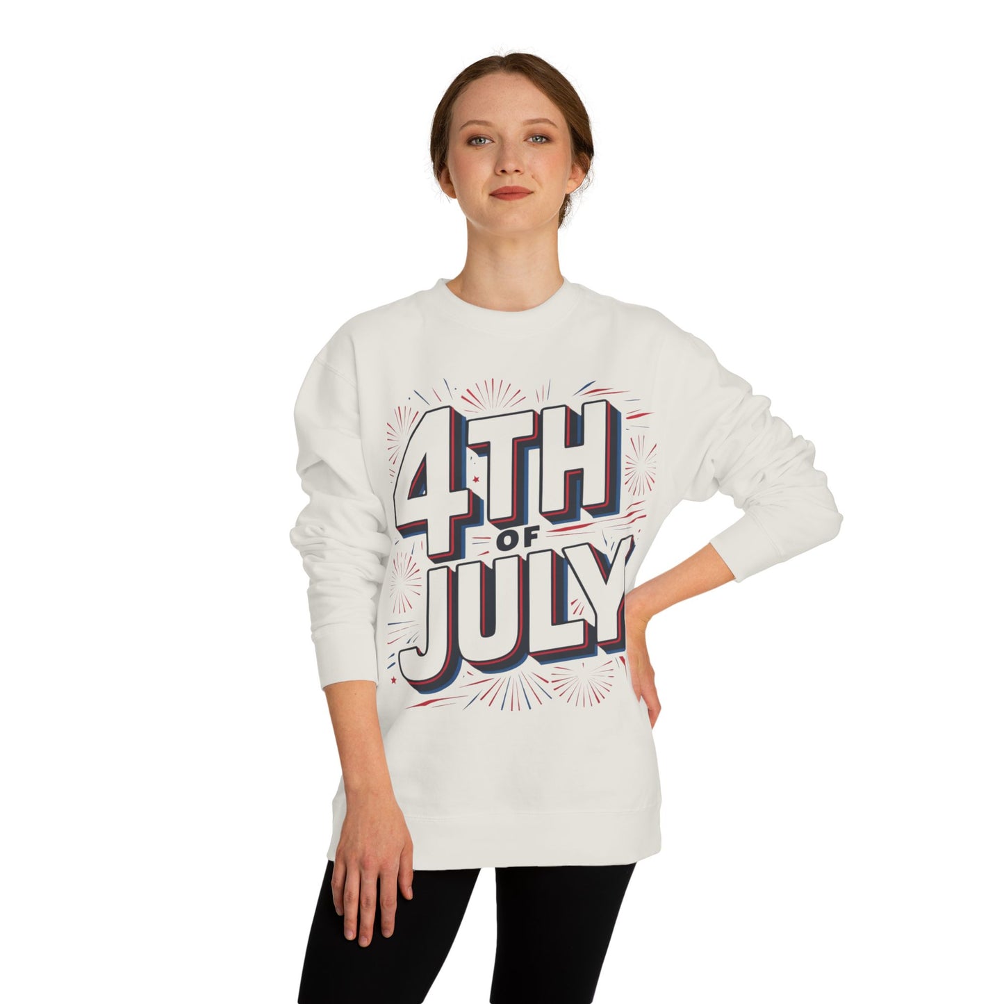 4th of July Sweatshirt - Patriotic Independence Day Crewneck