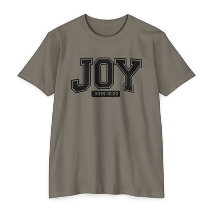 Joy T-Shirt – Christian Scripture John 16:22 College-Style Tee