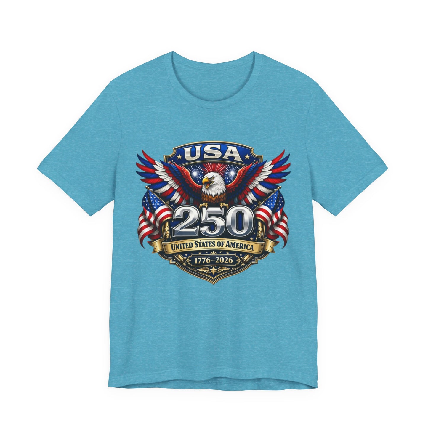 USA 250th Eagle T-Shirt — 1776–2026 Patriotic American Independence Tee