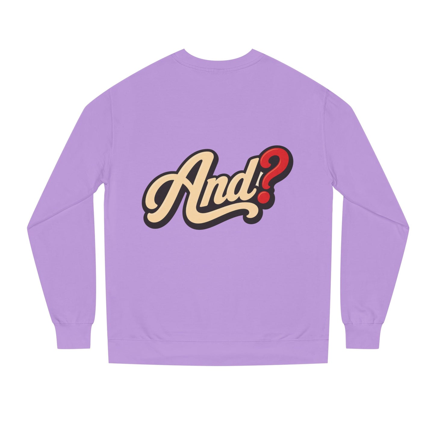 And? Retro Script Crewneck Sweatshirt
