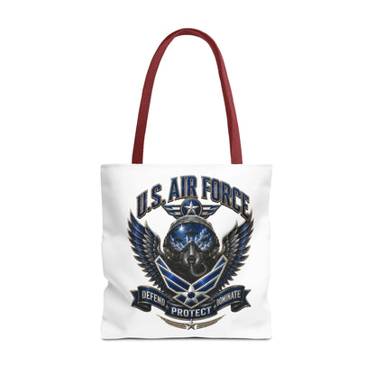 U.S. Air Force Emblem Tote Bag — Military Wings & Skull Design