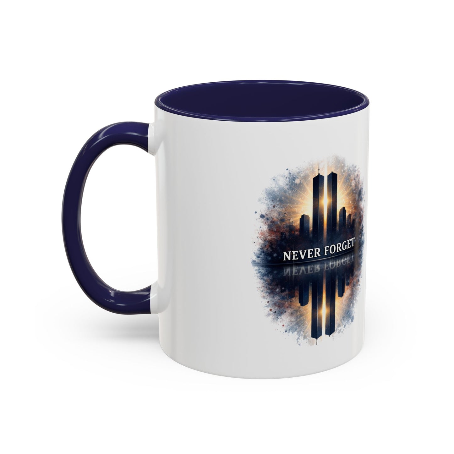 Never Forget 9/11 Memorial Accent Coffee Mug (11/15oz)