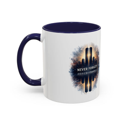 Never Forget 9/11 Memorial Accent Coffee Mug (11/15oz)