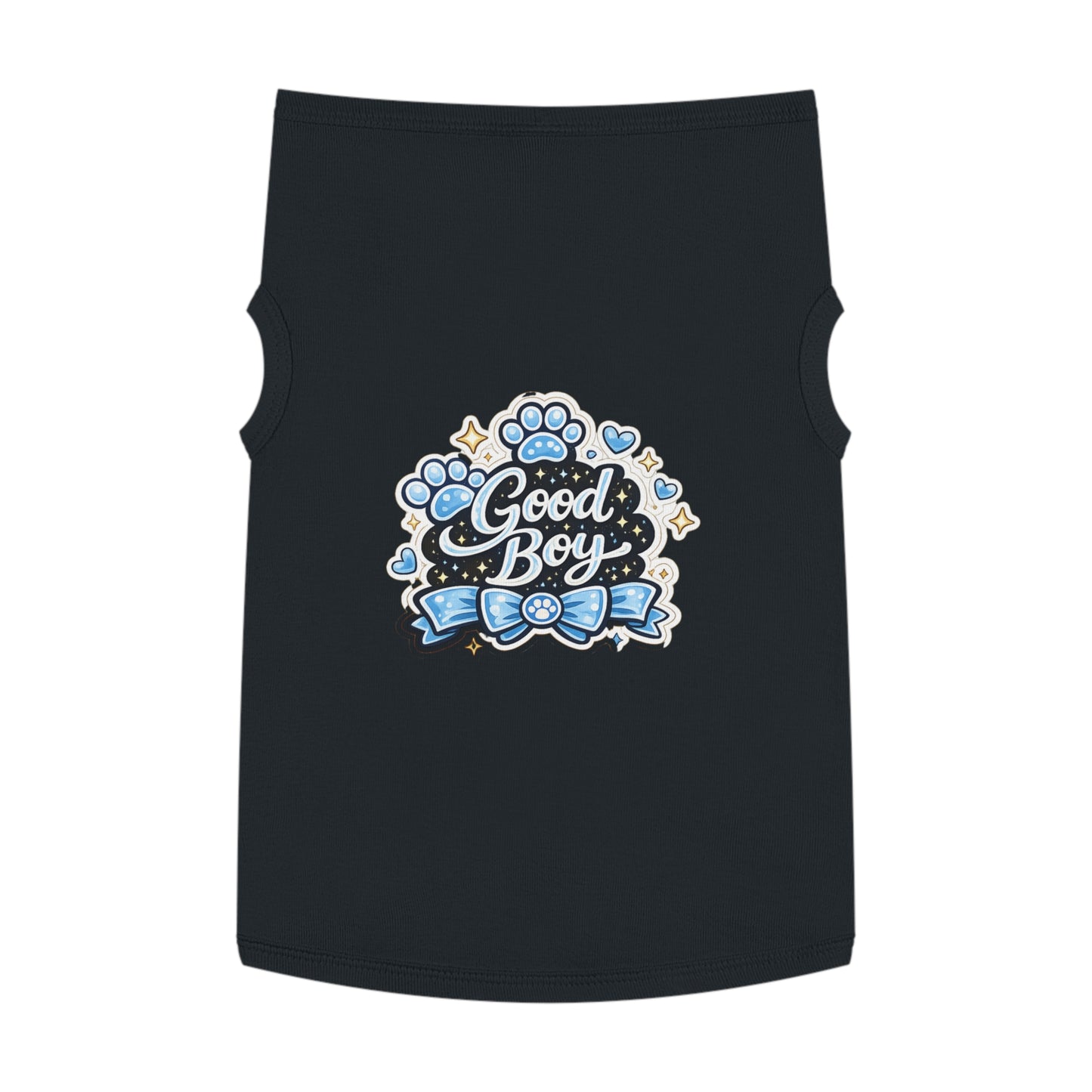 Good Boy Dog Tank Top — Cute Paw Print Pet Shirt