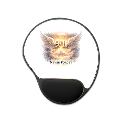 9/11 Never Forget Memorial Mouse Pad with Wrist Rest