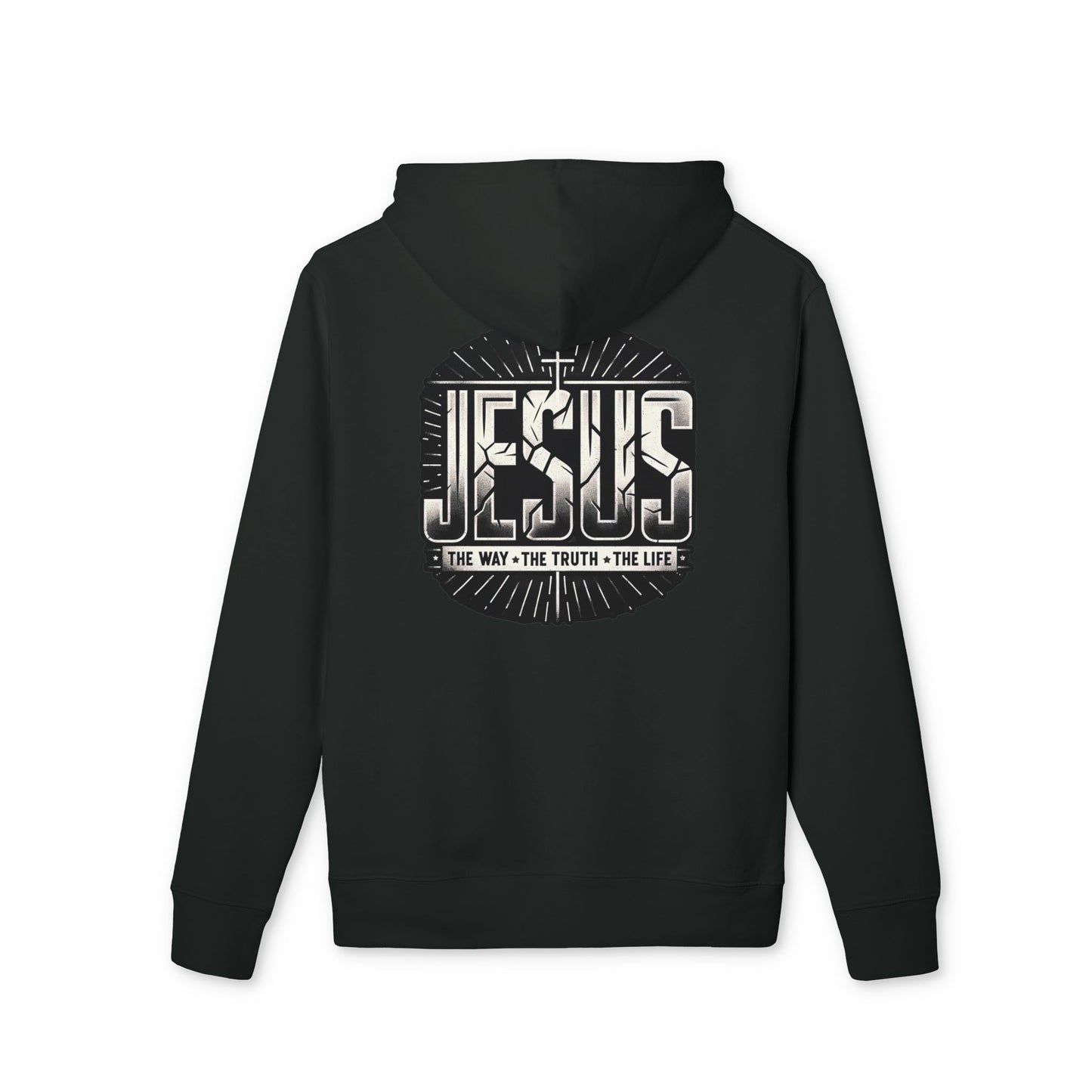Jesus Hoodie — “Jesus: The Way • The Truth • The Life” Graphic Pullover