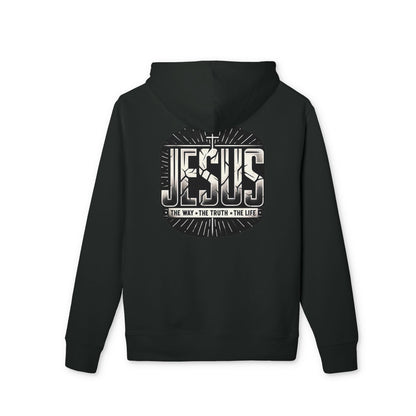 Jesus Hoodie — “Jesus: The Way • The Truth • The Life” Graphic Pullover