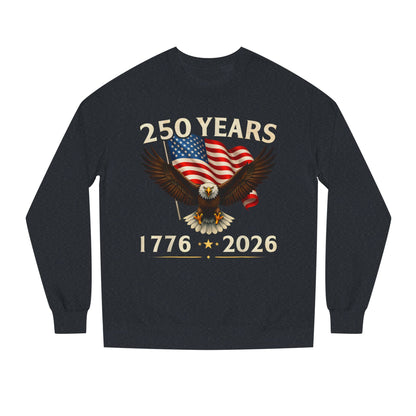 250 Years 1776–2026 Eagle Flag Crewneck Sweatshirt