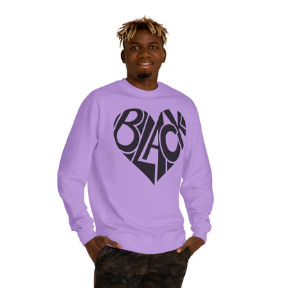 Black Heart Crewneck Sweatshirt