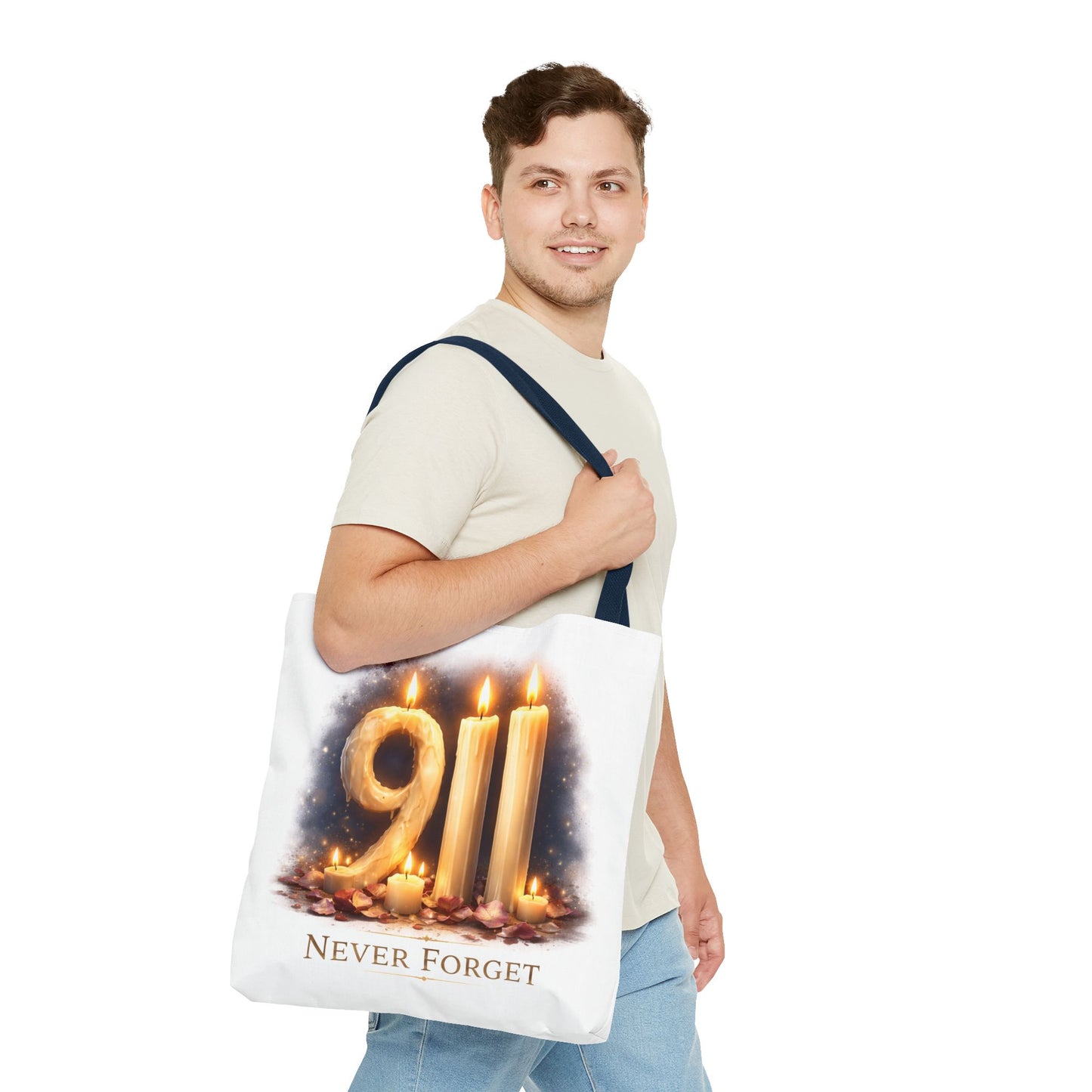 9/11 Never Forget Memorial Tote Bag