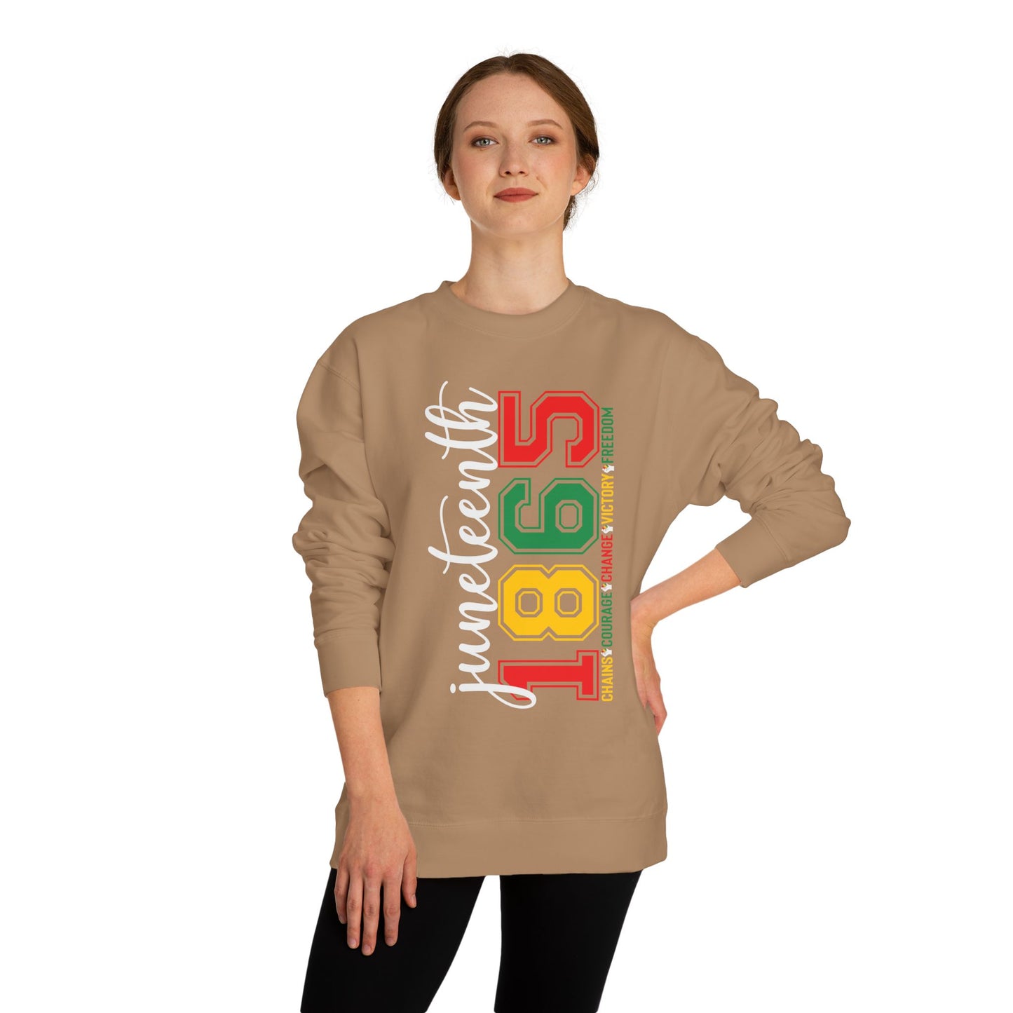 Juneteenth 1865 Crewneck Sweatshirt – Black Liberation Pride Graphic