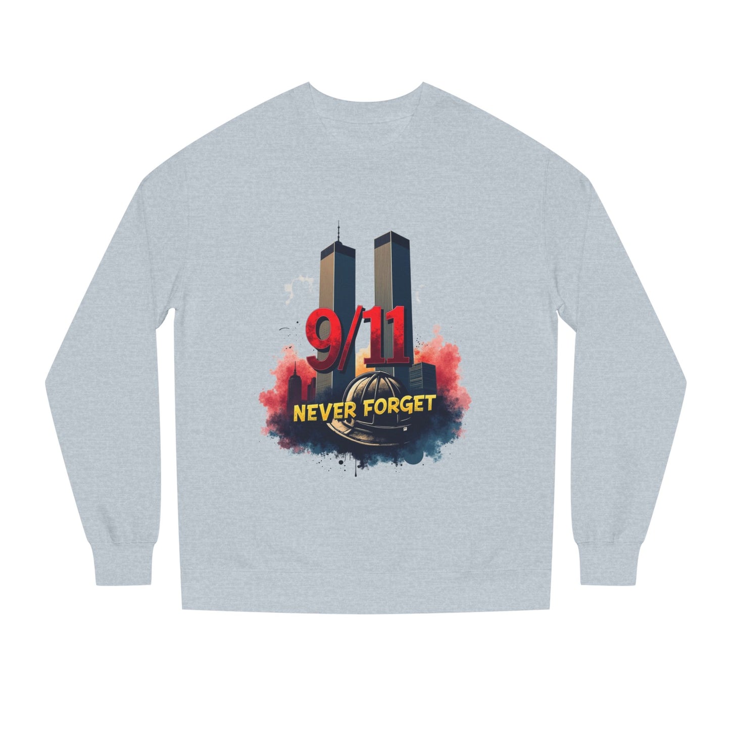 9/11 Never Forget Sweatshirt — Twin Towers Memorial Crewneck