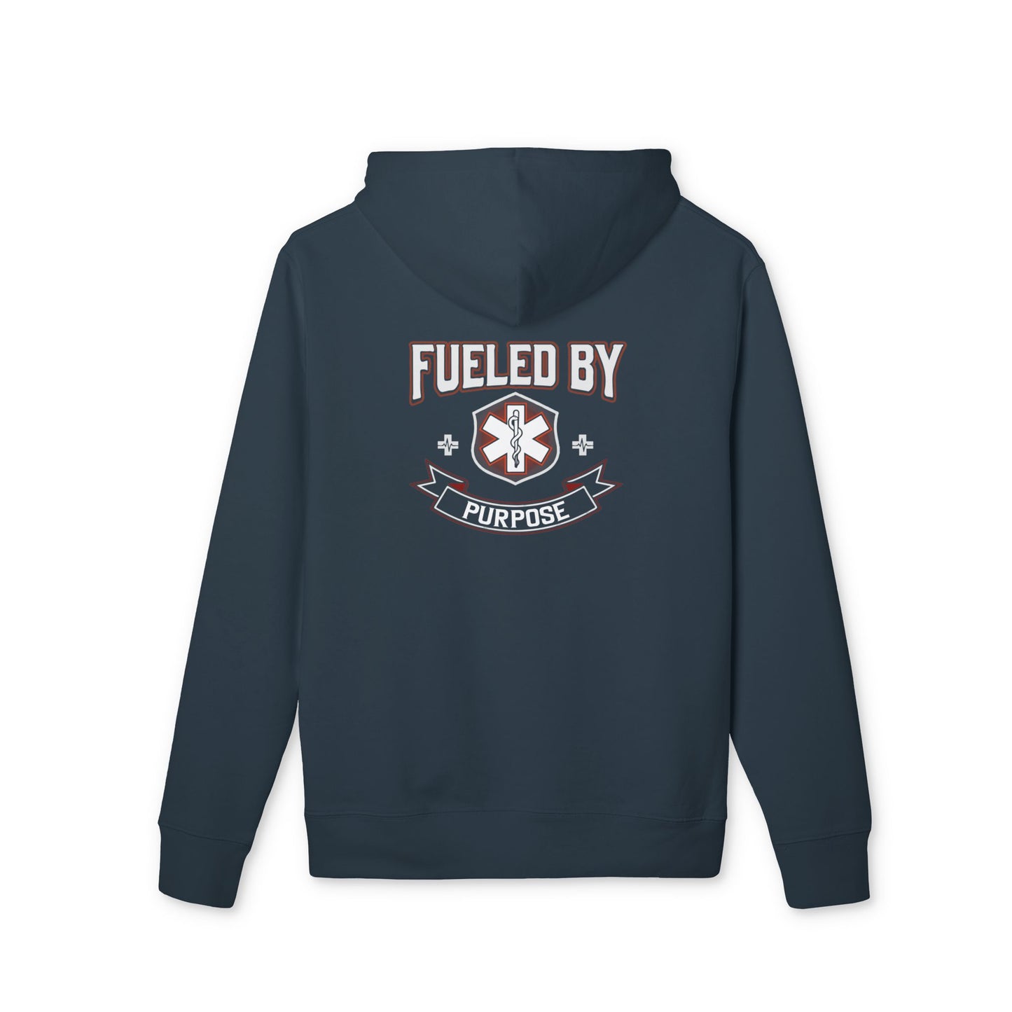 Hoodie — "Fueled By" Medical Star Graphic Pullover