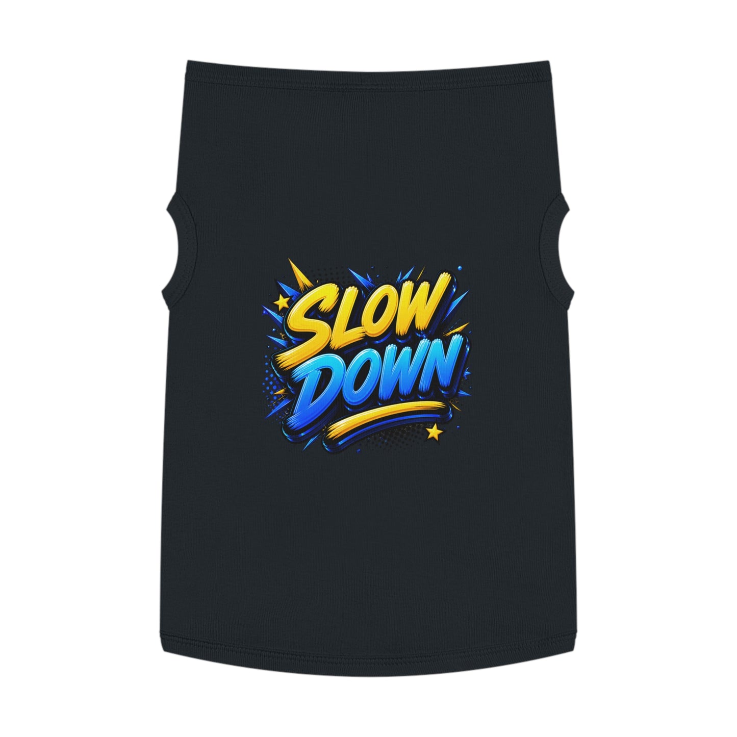 Pet Tank: "Slow Down" Graphic Dog & Cat Tank Top