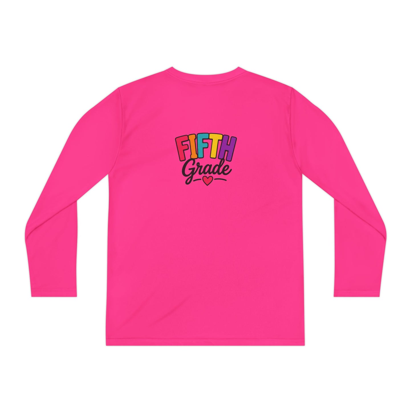 Fifth Grade Youth Long Sleeve Tee — Colorful Back-to-School Shirt