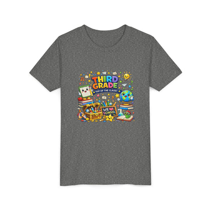 Third Grade Kids Tee — "Third Grade Out of the Classroom" Back-to-School Youth Shirt