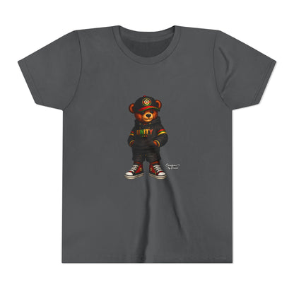 Youth T‑Shirt — Cool Bear Graphic Tee with 'UNITY' Hoodie Design