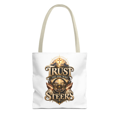 Christian 'Trust the One Who Steers' Tote Bag